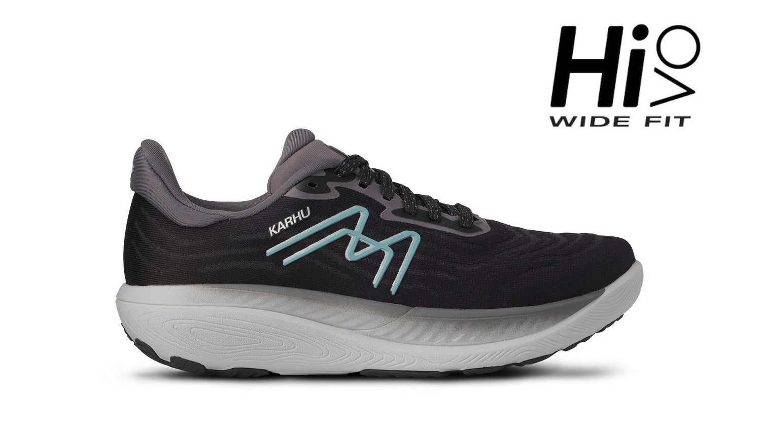 Karhu womens ikoni 3.0 hivo black / stone blue | F202810 | Running shoe