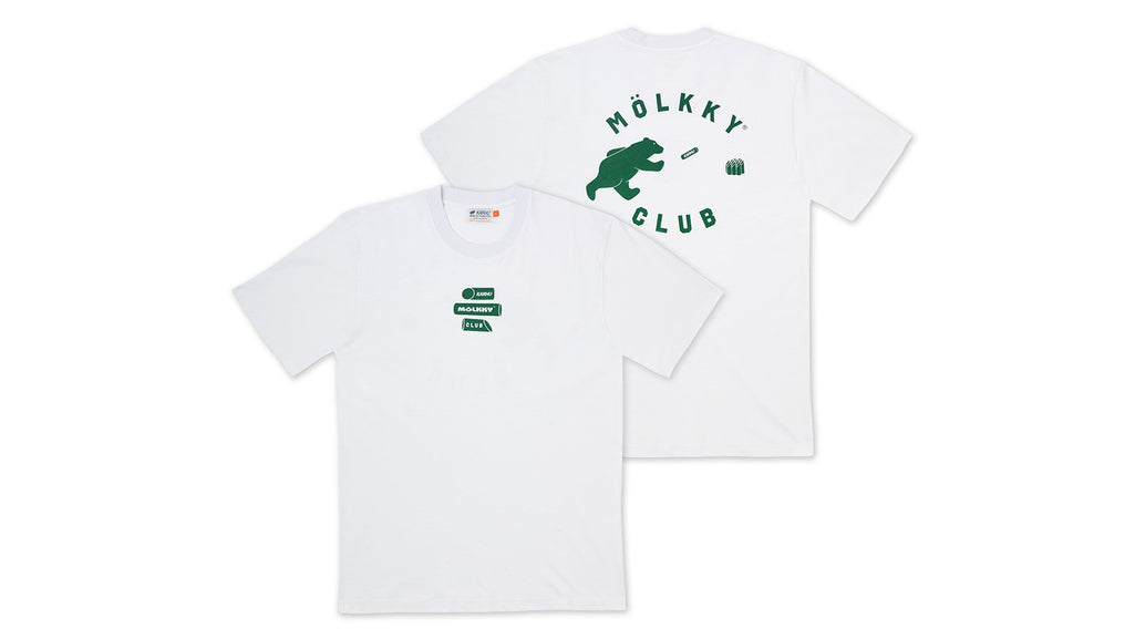 Karhu mölkky pack club t-shirt - white / verdant green 